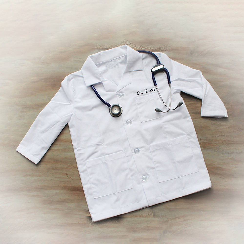 Personalized Kids Embroidery Costume Doctor Coat | YESHalloween03