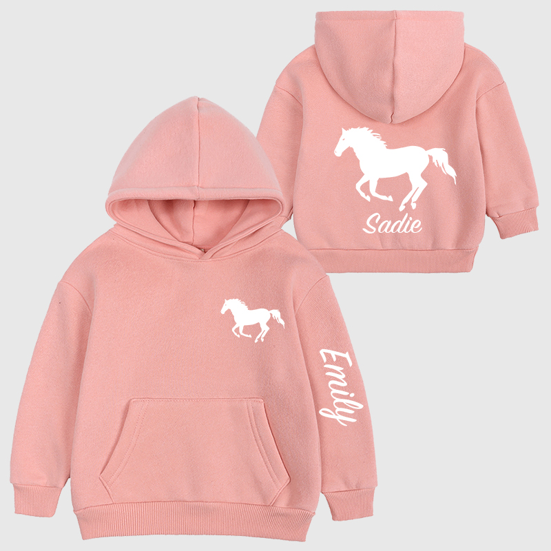 Personalized Kids Name Horse Cozy Hoodie| Cloth11602