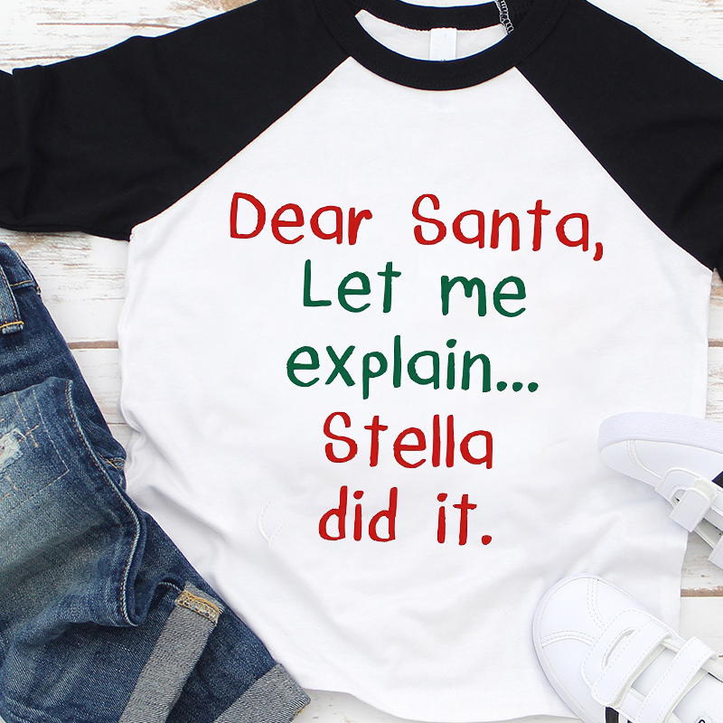 Personalized Kids Christmas Shirt| Cloth12420