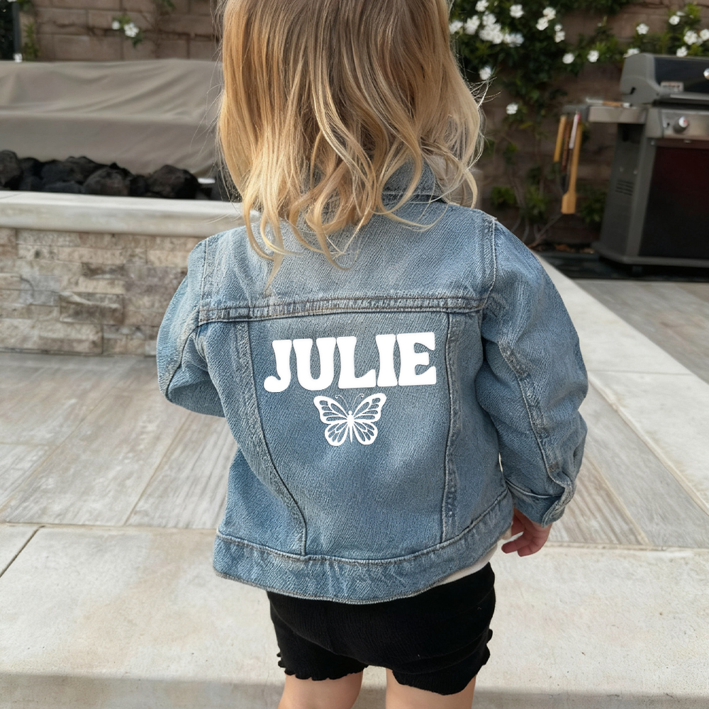 Personalized Baby Classics Vintage Denim Jacket | CWBaby348