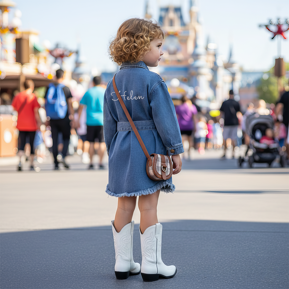 [Copy]Personalized Girl Retro Denim Dress| Cloth267
