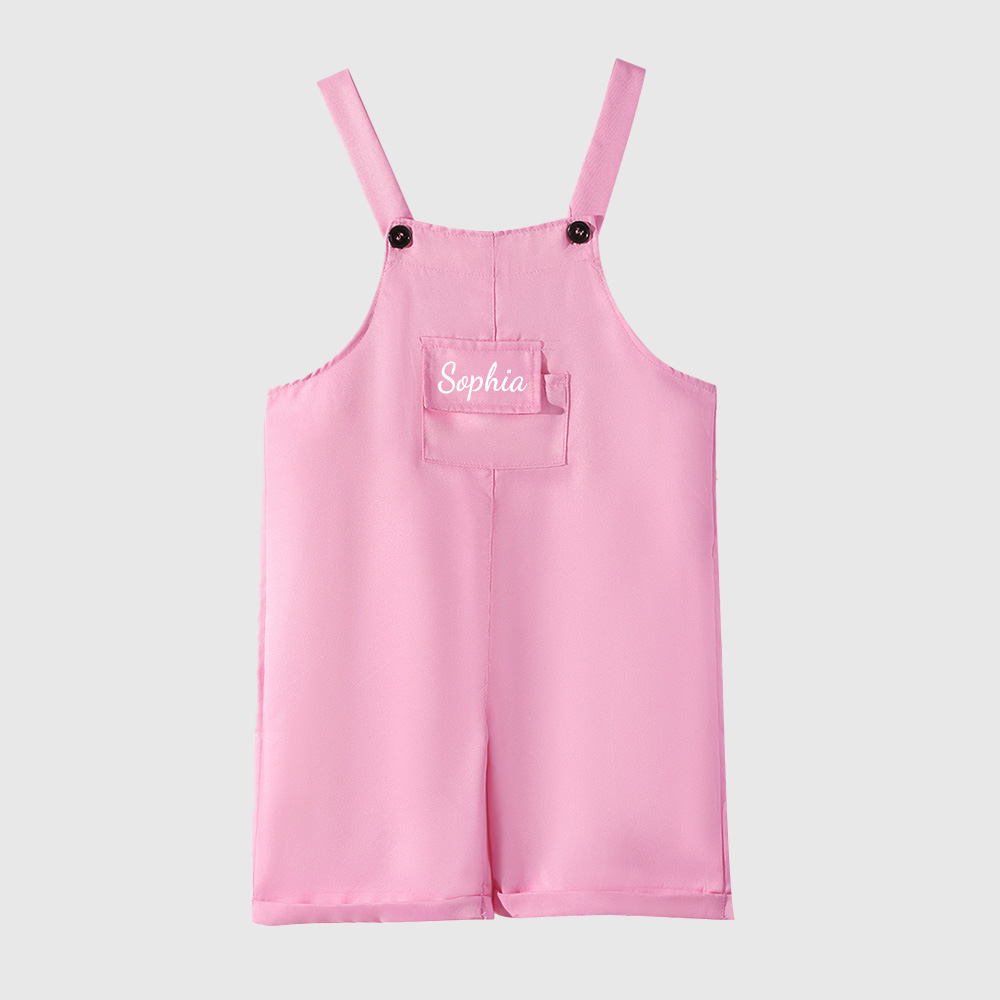 Personalized Kids Multicolor Cozy Overalls| Pants30
