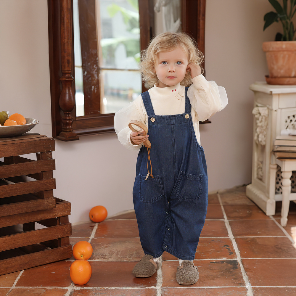 Personalized Kids Bunny Ear Demin Overalls| Pants33