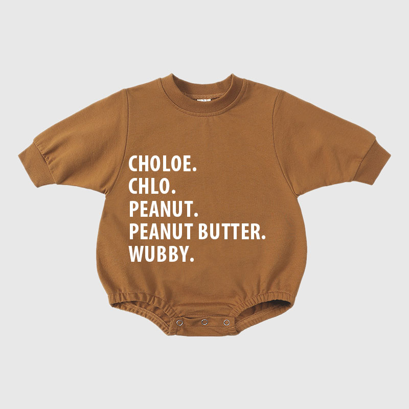 Personalized Kids Name Sweatshirt Romper| Cloth50