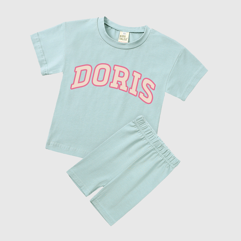 Personalized Girls Name Summer Short Set | Cloth0601