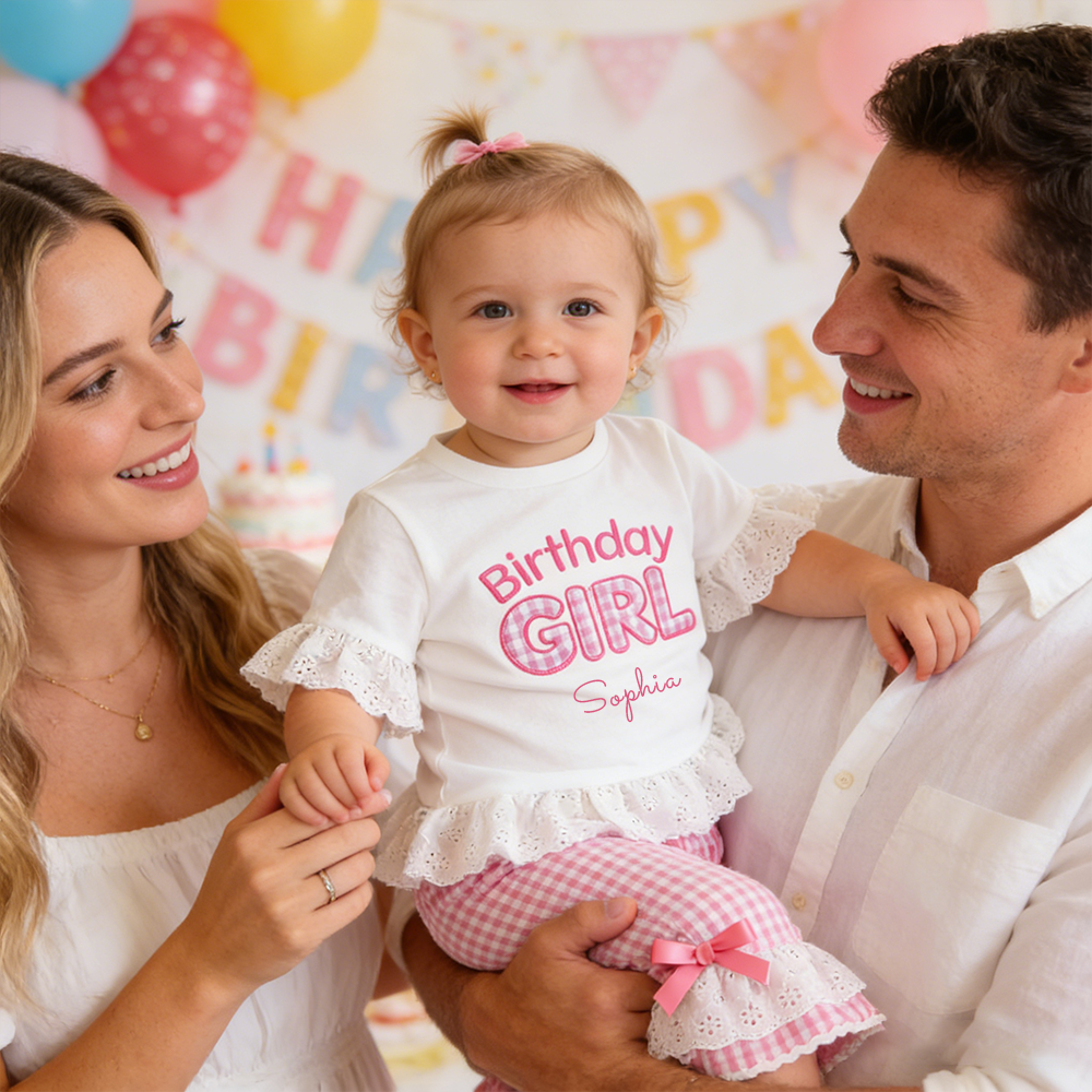 Personalized Birthday Girl Two-Piece Outfit| Cloth271