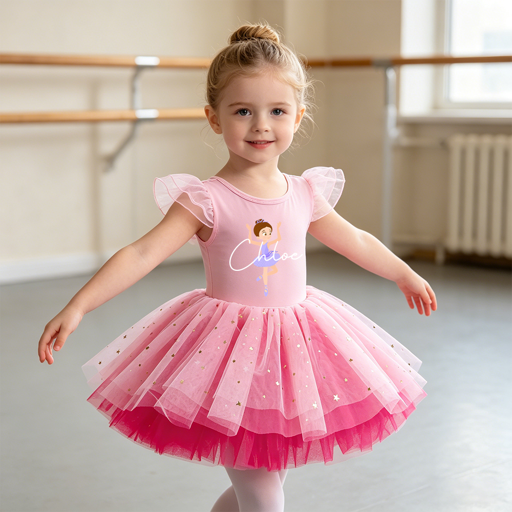 Personalized Girl Ballet Dance Tutu Dress| Dress93