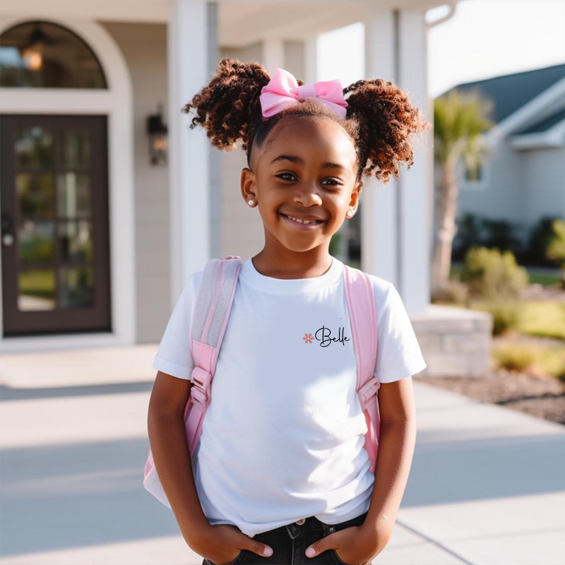Personalized Girls Back To School T-Shirt| Cloth1490