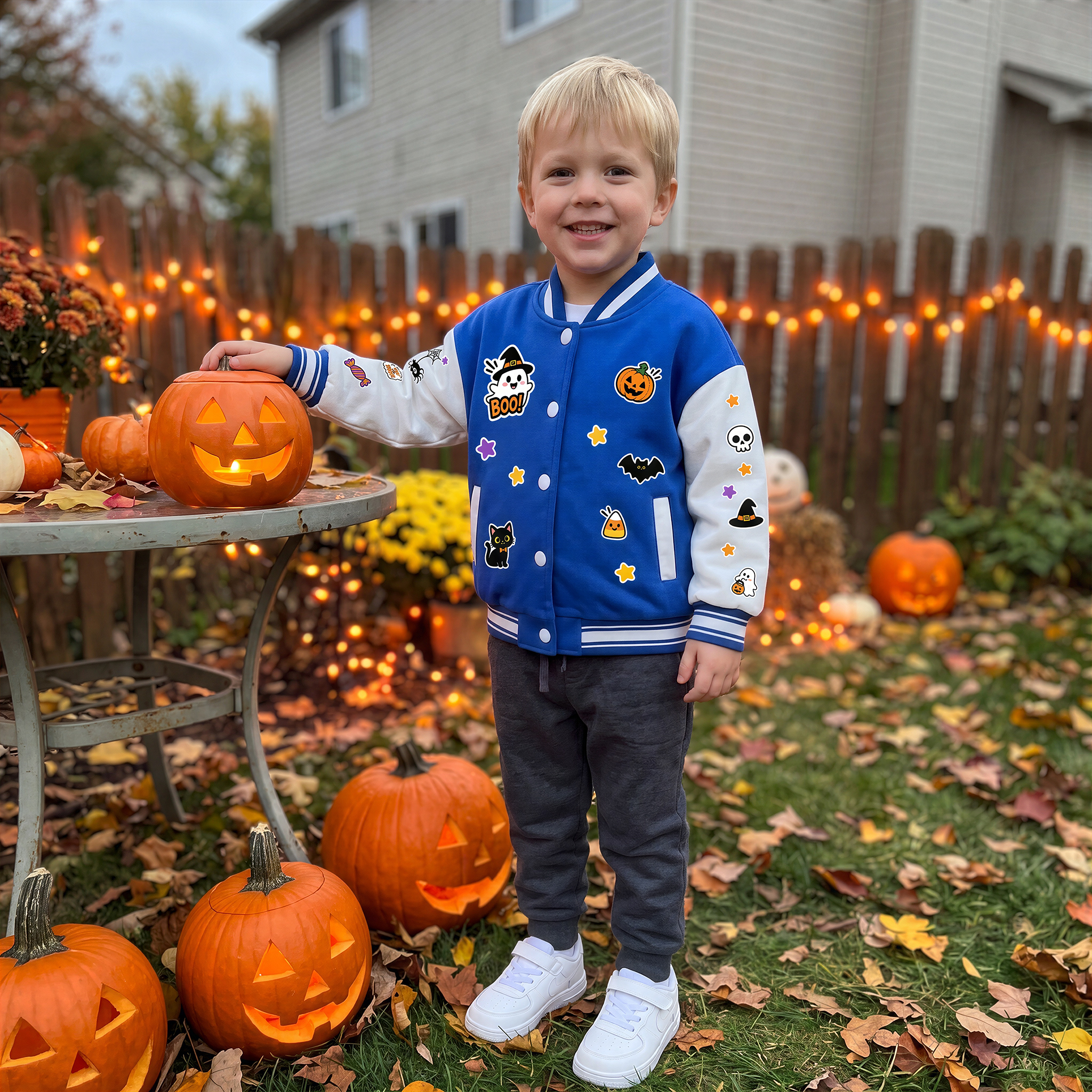 Personalized Halloween Varsity Jacket for Kids | YESHalloween21