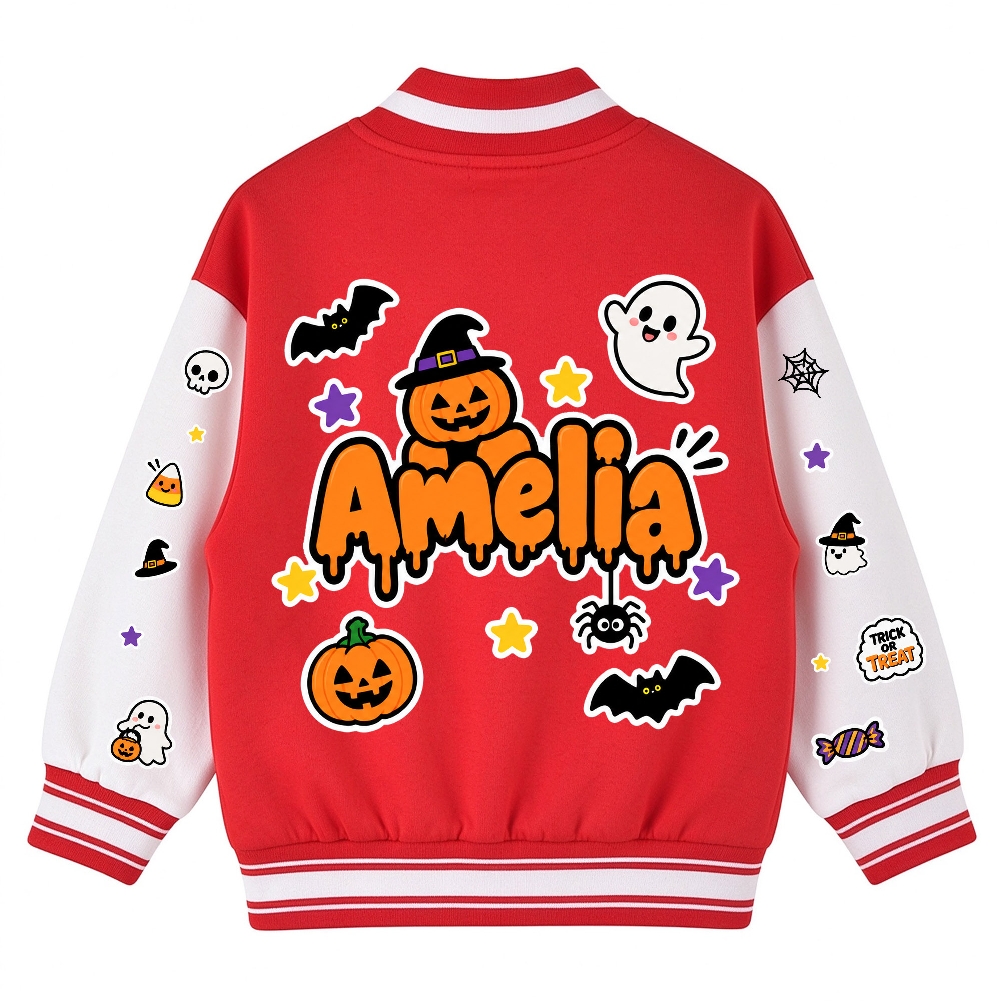 Personalized Halloween Varsity Jacket for Kids | YESHalloween21
