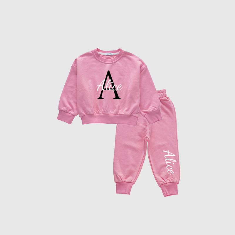 Personalized Kids Cozy Unisex Sweatshirt Set| Cloth108