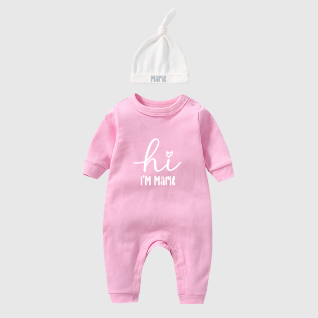 Personalized Baby Newborn Cozy Going Home Sets| BBCloth04