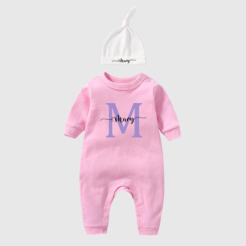 Personalized Baby Newborn Initial & Name Going Home Sets| BBCloth12