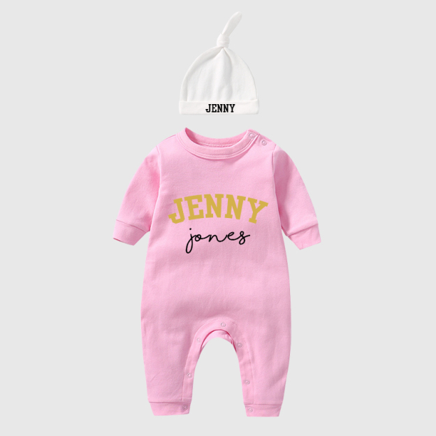 Personalized Baby With Hat Cozy Going Home Sets| BBCloth65