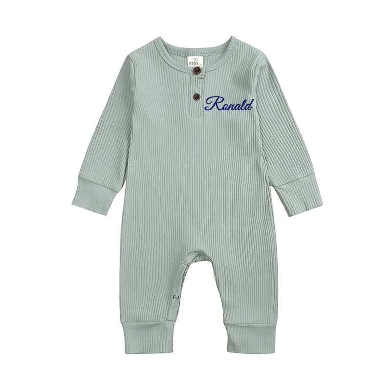Personalized Baby Solid Color Cozy Onesie| BBcloth69
