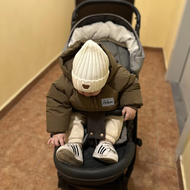 Personalized Kids Winter Thicken Warm Leather Hooded Jacket| Cloth204