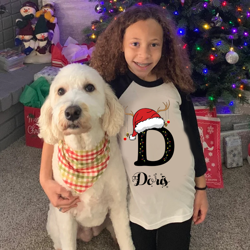 Personalized Kids Christmas Shirt| Cloth12419