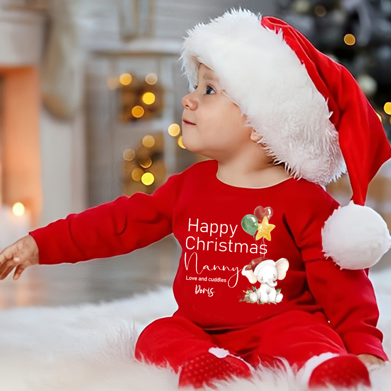 Personalized Baby My First Christmas Outfit| BBcloth1224