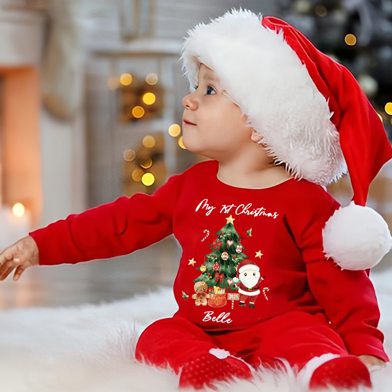 Personalized Baby My First Christmas Santa Outfit| BBcloth1222