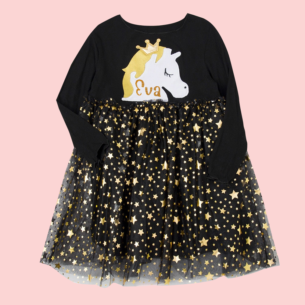 Personalized Girl Unicorn Tutu Dress| Dress07