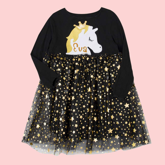 Personalized Girl Unicorn Tutu Dress| Dress07