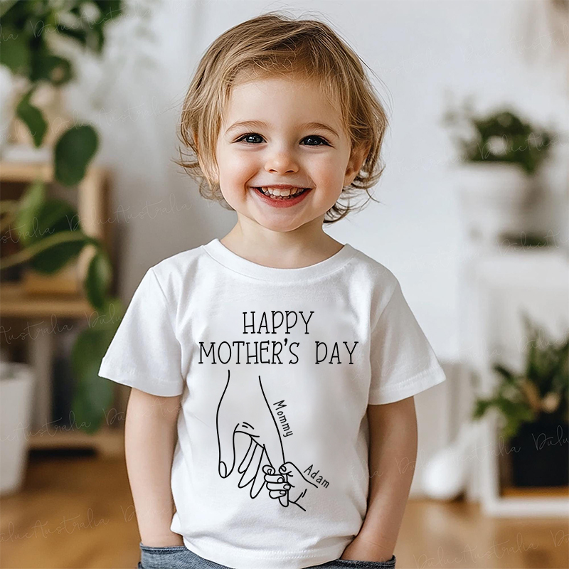 Personalized Kid HappyMother's Day T-Shirt| Cloth1437