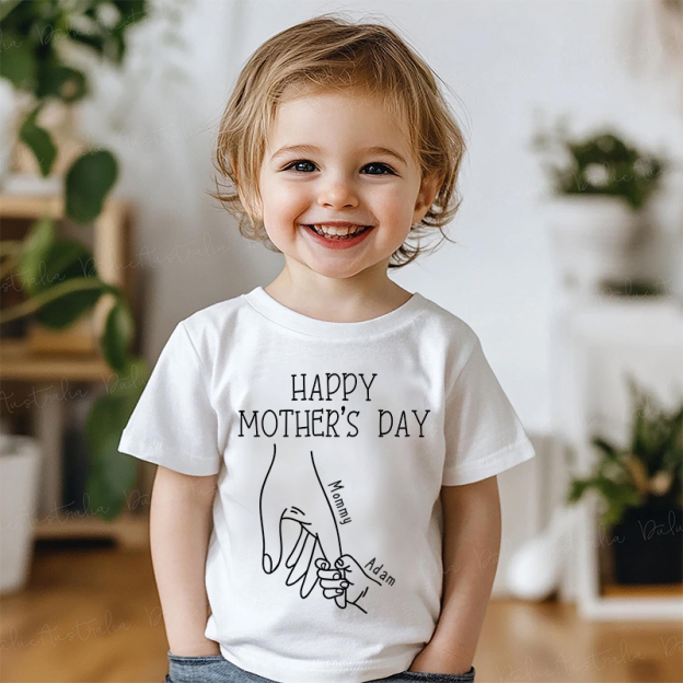 Personalized Kid HappyMother's Day T-Shirt| Cloth1437