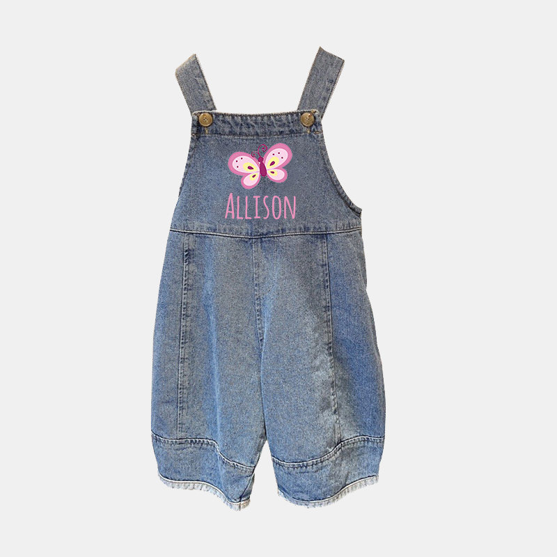 Personalized Kids Oversized Denim Loose Overalls| Pants0703