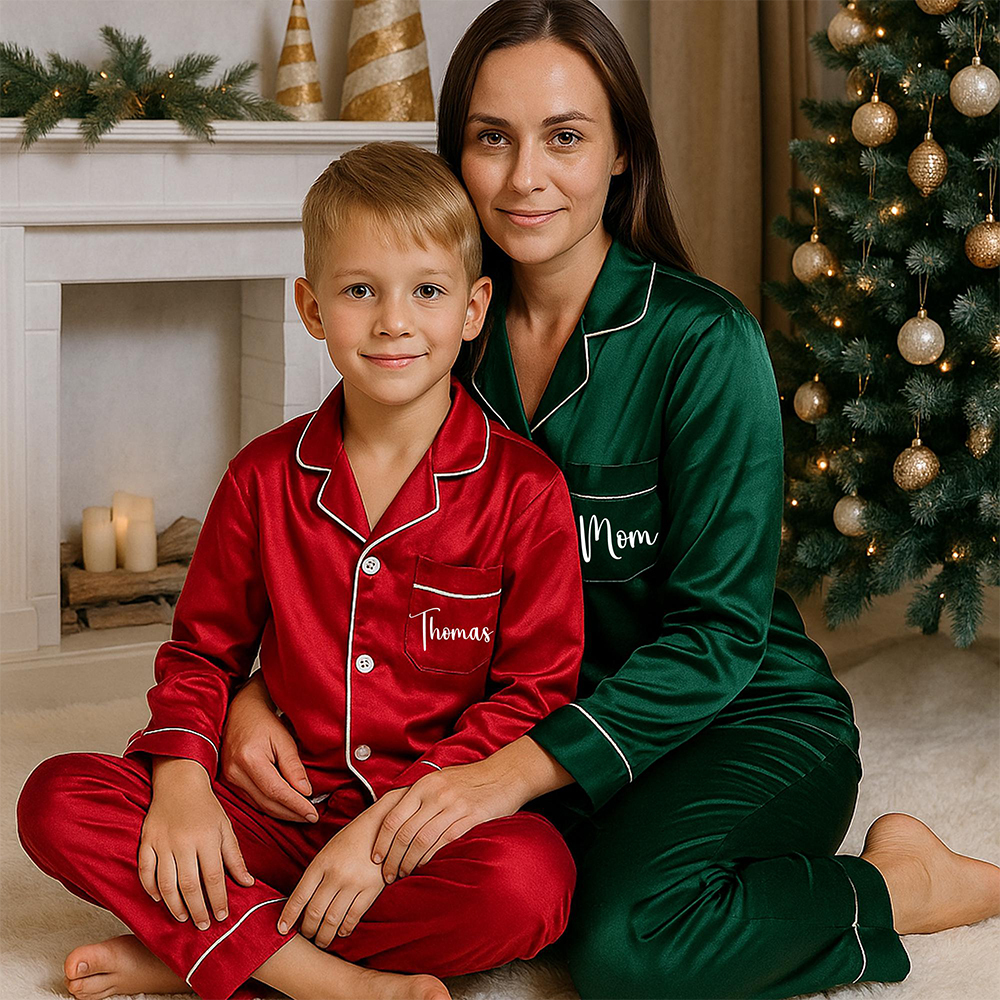 Personalized Family Stain Christmas Pajamas Set| Match07