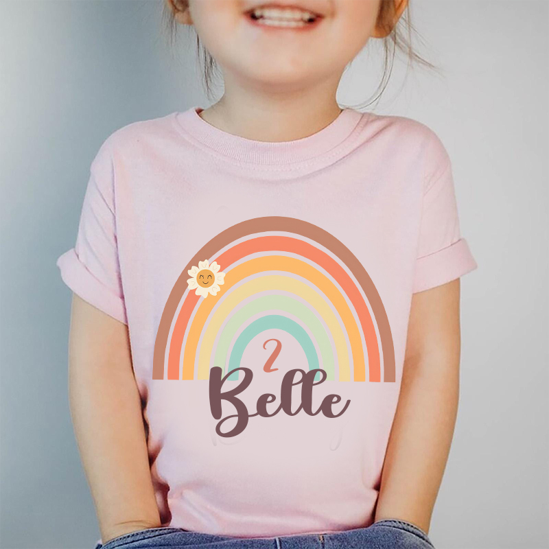 Personalized Girl Colorful Birthday T-Shirt| Cloth1472