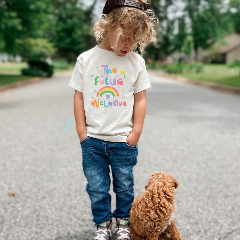 Personalized Kid Future is Inclusive T-Shirt| Cloth1477