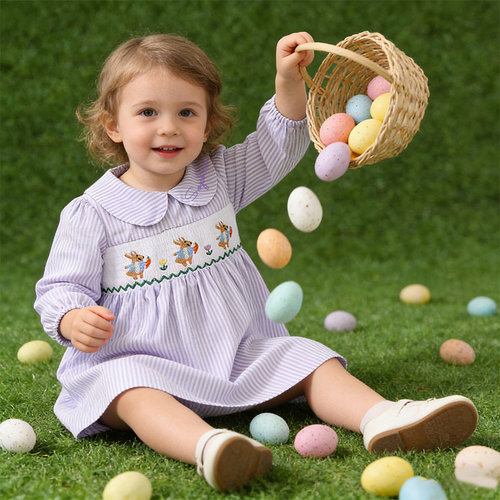 Personalized Girl Easter Bunny Dress| Dress65