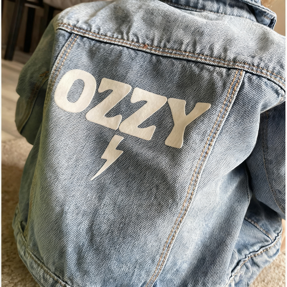 Personalized Baby Classics Vintage Denim Jacket | CWBaby348