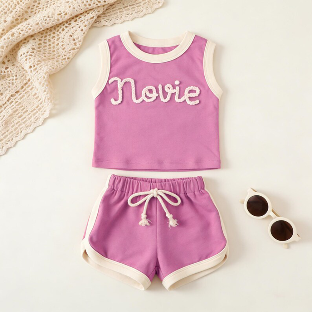 Personalized Baby Tank Top and Shorts Set | CWBaby493