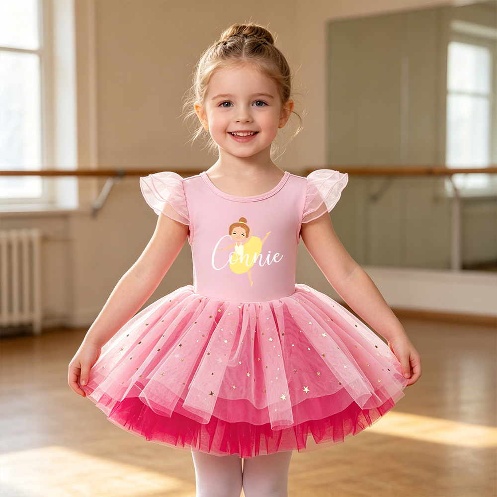 Personalized Girl Ballet Dance Tutu Dress| Dress93