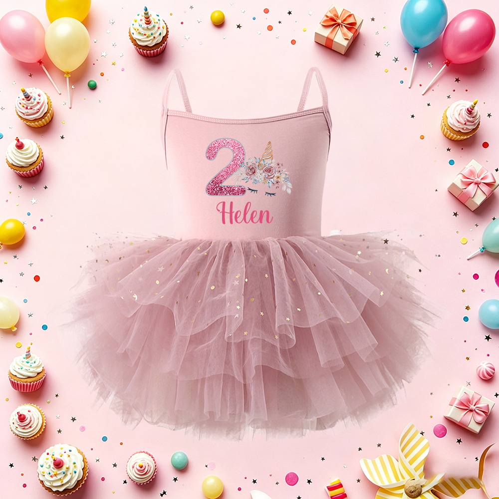 Personalized Girl Birthday Unicorn Tutu Dress| Dress97
