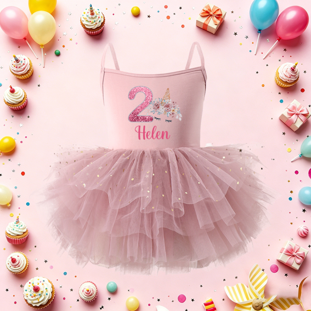 Personalized Girl Birthday Unicorn Tutu Dress| Dress97