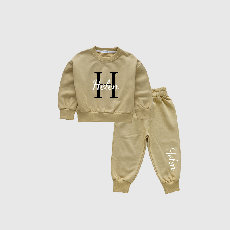 Personalized Kids Cozy Unisex Sweatshirt Set| Cloth108