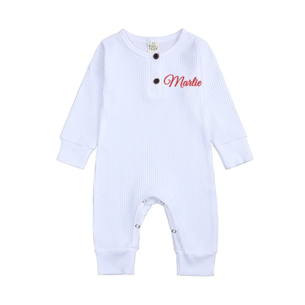 Personalized Baby Solid Color Cozy Onesie| BBcloth69