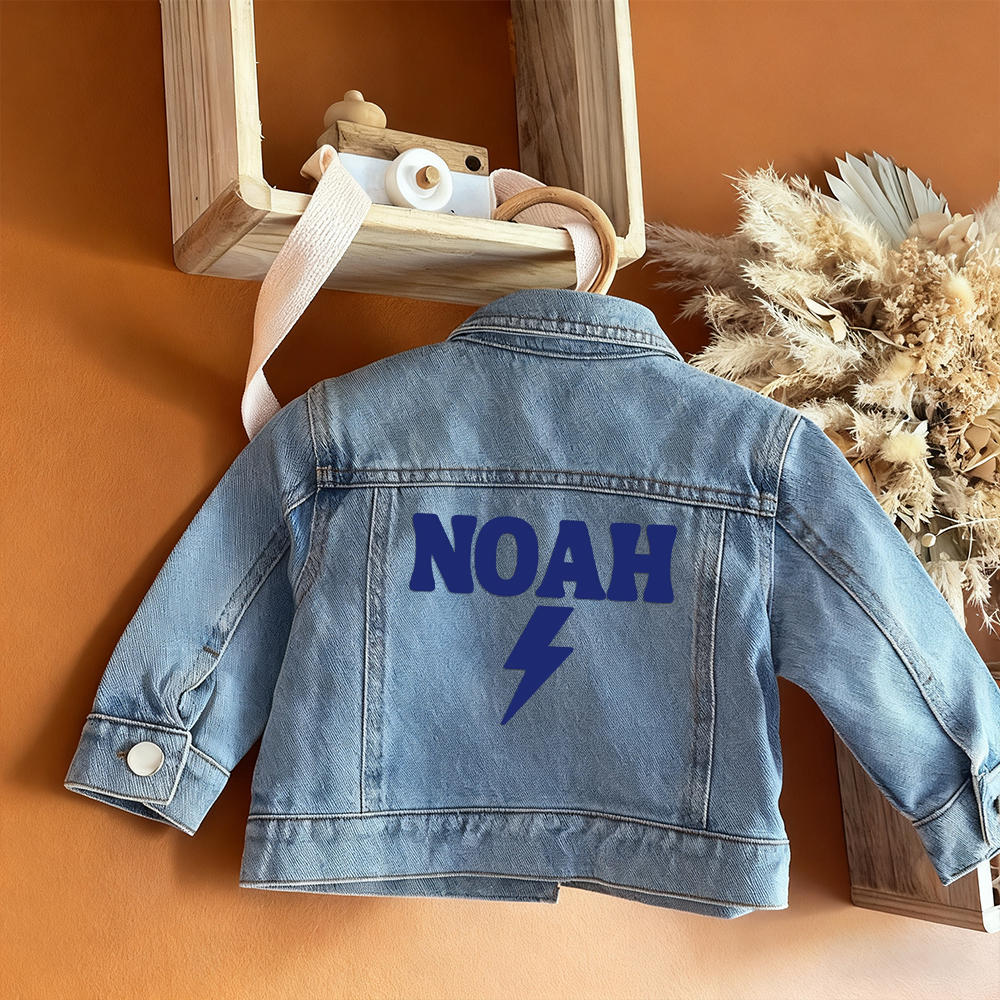 Personalized Baby Classics Vintage Denim Jacket | CWBaby348