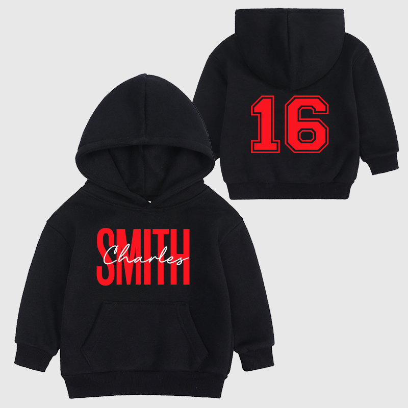 Personalized Kids Name Soccer Cozy Hoodie| Cloth11603