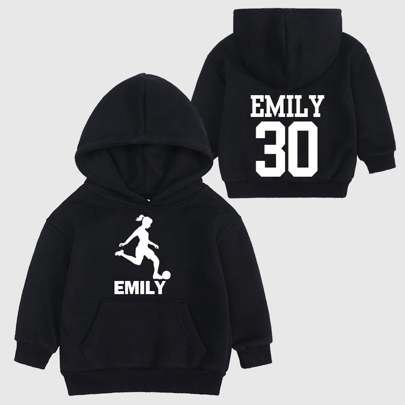 Personalized Kids Football Cozy Hoodie| Cloth11604