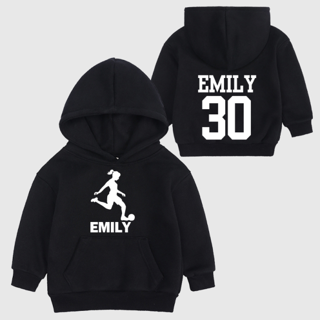 Personalized Kids Football Cozy Hoodie| Cloth11604
