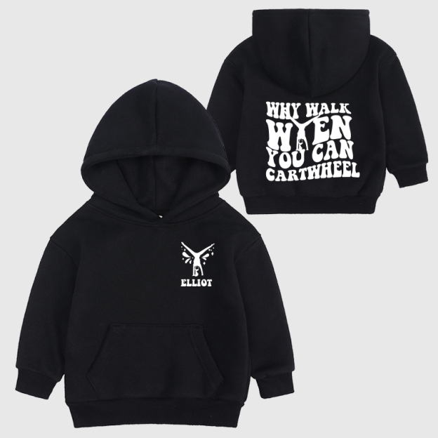 Personalized Kids Gymnastics Cozy Hoodie| Cloth11605
