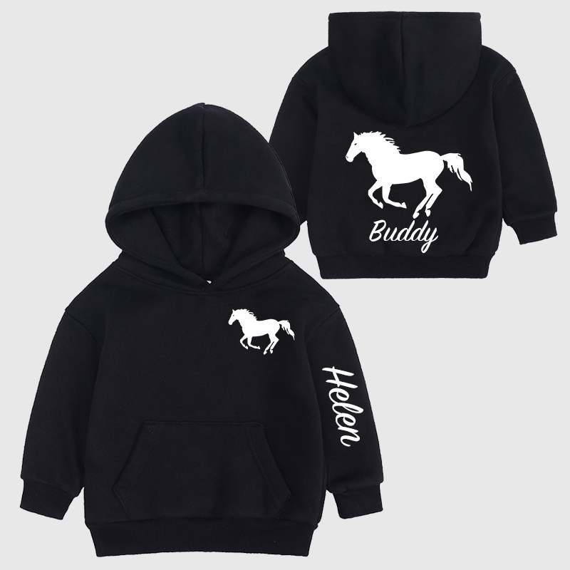 Personalized Kids Name Horse Cozy Hoodie| Cloth11602