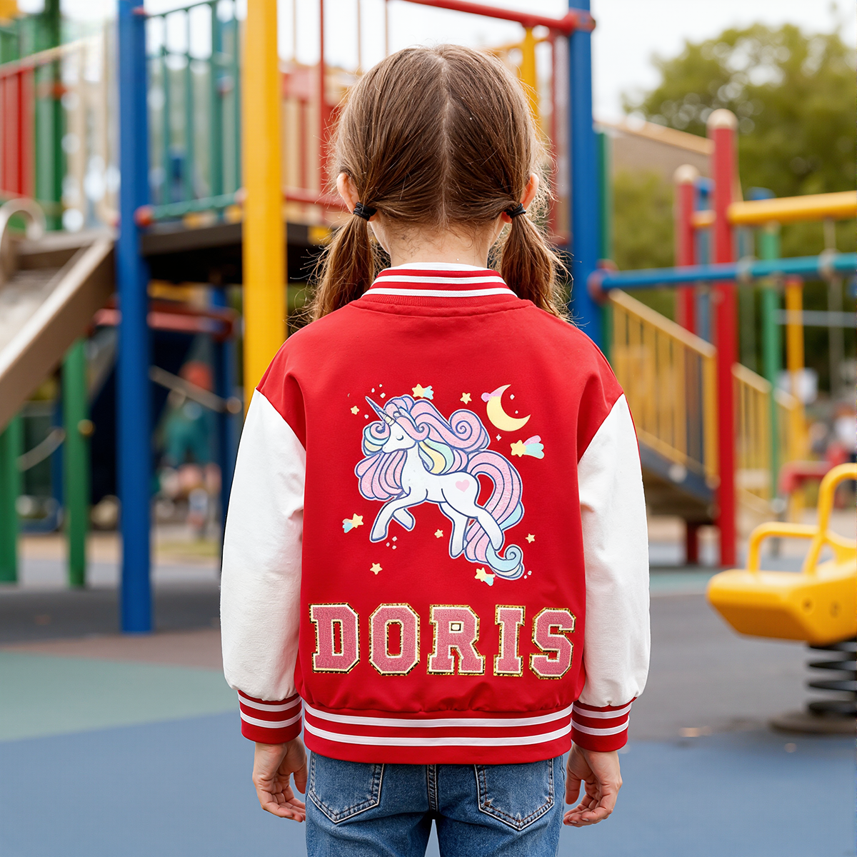 Personalized Unicorn Kids Baseball Jacket| Cloth198