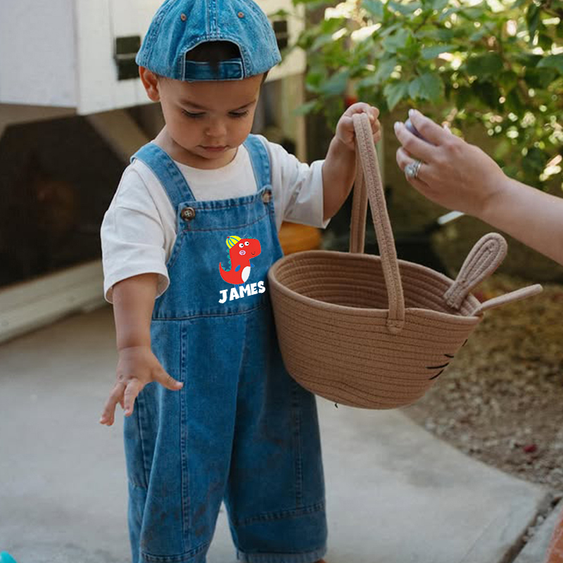 Personalized Kids Oversized Denim Loose Overalls| Pants0703