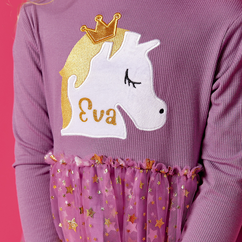 Personalized Girl Unicorn Tutu Dress| Dress07