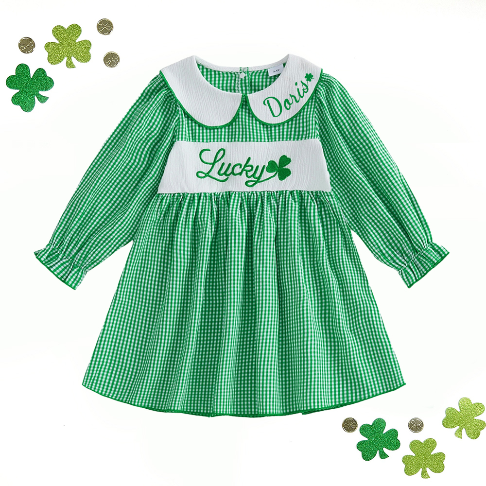 Personalized Girl St Patricks Day Dress| Dress54