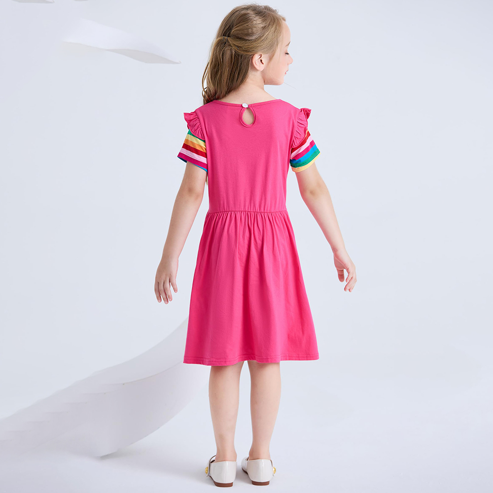 Personalized Girl Rainbow Unicorn Birthday Dress| Dress10